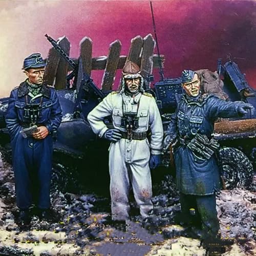 1/35 WWII Soldat Resin Model Kit Unbemalt und unmontiert Soldat Resin Model Kit (3-Personen) // X8W7S2 von FCBEL