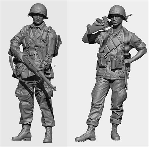 1/35 WWII Soldat Resin Modellbausatz Unbemalt und unmontiert Soldat Resin Modellbausatz (2-Personen //C9H7d7Z) von FCBEL