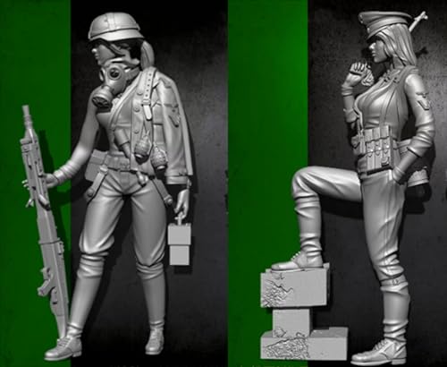 1/35 WWII Weiblicher Soldat Resin Modellbausatz Unbemalt Unmontierte Resin Modellteile (2 Personen) // lo9Y-11 von FCBEL