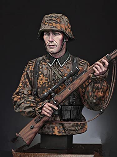 FCBEL 1/12 Resin Charaktermodell Büste eines Deutschen Offiziers im 2. Weltkrieg, unmontiert und unbemalt Miniaturbausatz aus Druckguss/K6035A von FCBEL