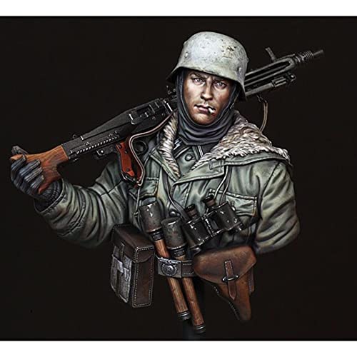 FCBEL 1/16 Büste eines Resin-Charaktermodells eines Deutschen Soldaten im 2. Weltkrieg, unmontierter und unbemalter Miniaturbausatz aus Druckguss/K5725A von FCBEL