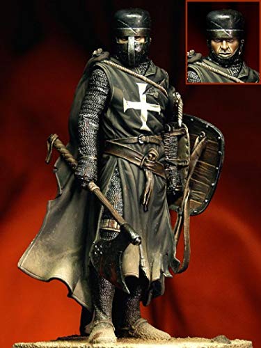 FCBEL 1/18 90mm Ancient Crusader Armor Samurai Resin Charakter Die-Cast Modell, unmontiert und unbemalt Miniatur Soldaten Bausatz/A59515 von FCBEL