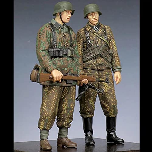 FCBEL 1/35 WWII Bundeswehr Resin Soldier Die-cast Miniature Bausatz (2 Personen) unmontierter und unbemalter Modellbausatz //T6483P von FCBEL