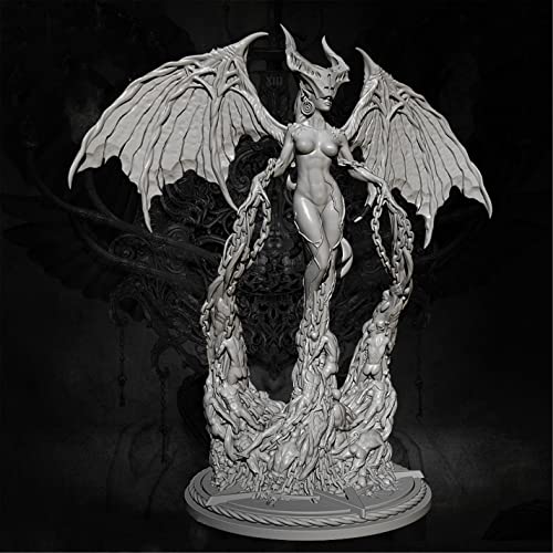 FCBEL 85 mm Fantasy Hell Queen Warrior Miniatur-Bausatz Harz-Druckgussmodell, unmontierter und unbemalter Charakter-Modellbausatz – D164s von FCBEL