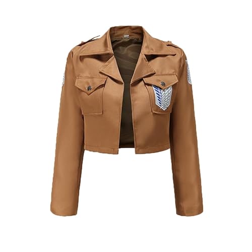 FCCAM Ackerman Cosplay AOT Cosplay Ackerman Cosplay Kostüm Scout Regiment Verkleidung Karneval Kostüm Halloween Kostüm Ackerman Kostüm set, L von FCCAM