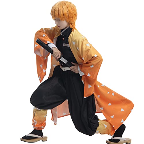 FCCAM Agatsuma Zenitsu Cosplay Zenitsu Kostüm Anime Demon Cosplay Weiblich Männlich M FCCAM Agatsuma Zenitsu Cosplay Zenitsu Kostüm Anime Demon Cosplay Weiblich Männlich M von FCCAM