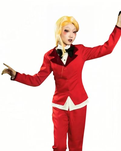 FCCAM Anime Cosplay Hazbin Hotel Cosplay Charlie Morningstar Cosplay Charlie Cosplay Kostüm Halloween Anzug Set, XL von FCCAM