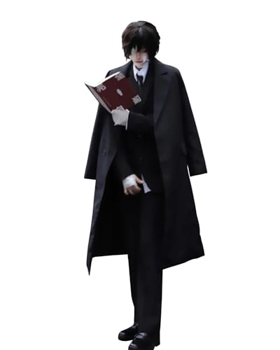 FCCAM Bungo Stray Dogs Cosplay Dazai Osamu Cosplay Anime Cosplay Dazai Osamu Kostüm Karnevals Kostüm, L von FCCAM