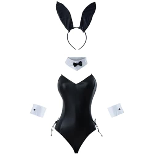 FCCAM Bunny Kostüm Frauen Ganyu Cosplay Genshin Impact Cosplay Bunny Suit mit Ohren M von FCCAM