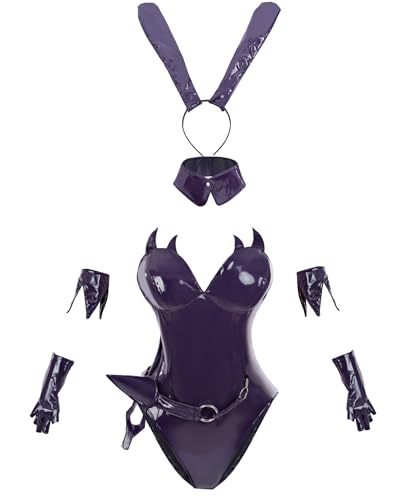 FCCAM Bunny Kostüm Frauen Bunny Girl Senpai Cosplay Nazumi Yakuwa Cosplay Anime Senpai Bunny Suit Punk Bunny Cosplay,Lila,S FCCAM Bunny Kostüm Frauen Bunny Girl Senpai Cosplay Nazumi Yakuwa Cosplay Anime Senpai Bunny Suit Punk Bunny Cosplay,Lila,S von FCCAM