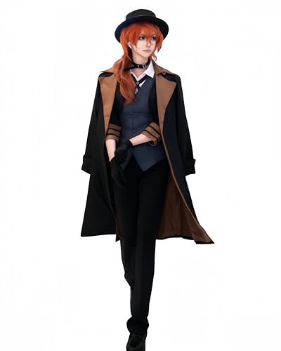 FCCAM Chuuya Cosplay Bungo Stray Dogs Cosplay Anime Cosplay Kostüm Chuya Nakahara Cosplay, Chuya Nakahara, L von FCCAM