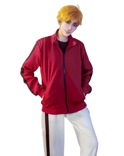 FCCAM Cosplay Haikyuu Cosplay Schuluniformen Kita Shinsuke Cosplay Schuluniformen Kita Shinsuke Schuluniformen, Rot, M von FCCAM