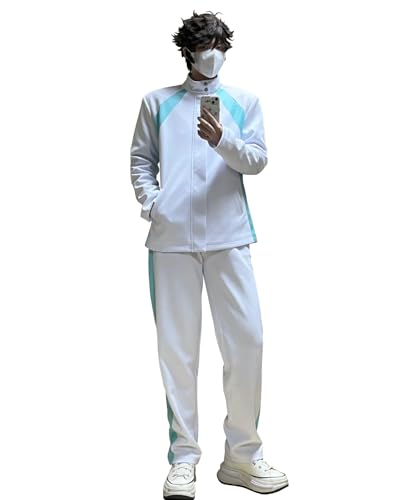 FCCAM Cosplay Haikyuu Cosplay Schuluniformen Oikawa Tooru Cosplay Aoba Johsai High School Schuluniformen, Weiß, M von FCCAM