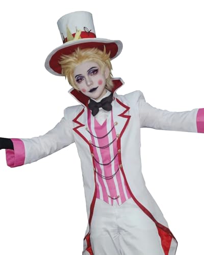 FCCAM Hazbin Hotel Lucifer Cosplay Kostüm Helluva Boss Cosplay Kostüm Set,Lucifer Morningstar,S von FCCAM