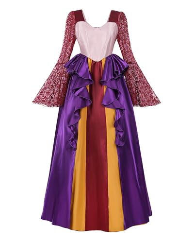 FCCAM Hexenkostüm für Frauen Hocus Pocus Sarah Sanderson Kostüme Halloween Mittelalterliche Kleider,L FCCAM Hexenkostüm für Frauen Hocus Pocus Sarah Sanderson Kostüme Halloween Mittelalterliche Kleider,L von FCCAM