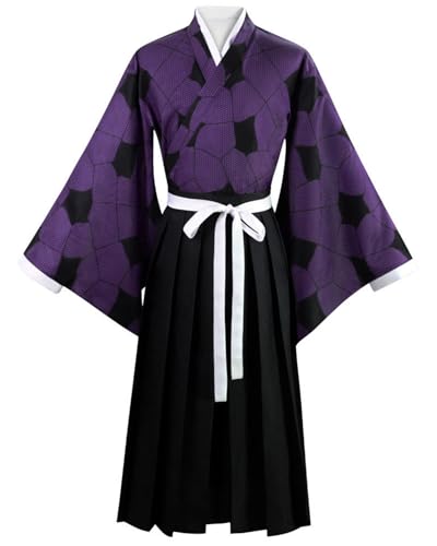 FCCAM Kokushibo Cosplay Demon Kostüm Twelve Kizuki Cosplay Outfit Kokushibo Kostüm Halloween vollständiger Satz Erwachsen, Kokushibo, L von FCCAM