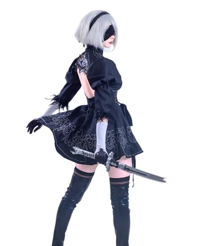 FCCAM YoRHa 2B Cosplay Kostüm für Damen Nier Automata Cosplay Kostüm, perfekt für Comic-Con, Fotoshootings und Partys XL FCCAM YoRHa 2B Cosplay Kostüm für Damen Nier Automata Cosplay Kostüm, perfekt für Comic-Con, Fotoshootings und Partys XL von FCCAM