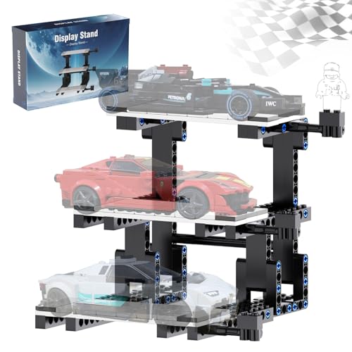 Display Ständer für Lego Speed ​​Champions Bausätze, 3 Stöckiger Ständer für Lego Car 76918 76923 76934 76919 76909 76914 76917 Modell mit Fahrerdisplay, Geschenke Sammeln (220 Teile) von FCEYOUT