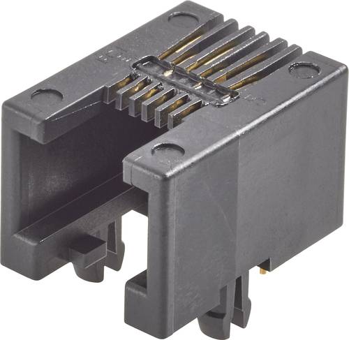 FCI Modular jacks RJ45-Einbaubuchse 87180-088LF Buchse, Einbau horizontal Pole: 8P8C Schwarz von FCI