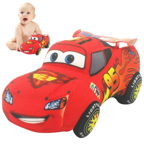 FCXVXCL Cars Plüsch Spielzeug, Kuscheltier Lightning Plüschtiere, Action Figur Plüsch, Niedliche Cartoon Charaktere Plüsch Spielzeug, for Game Lovers Kids and Fans Friends Gifts. von FCXVXCL