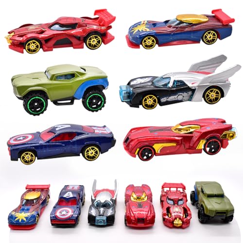 FCXVXCL Mini Auto Set Rennauto, Kinder Mini Rennauto Geschenk, Kinder Spielzeugautos, 6 Stück Spielzeugauto,Kinderspielzeug Fahrzeuge für 3-12 Jahre Jungen Mädchen Kinder von FCXVXCL