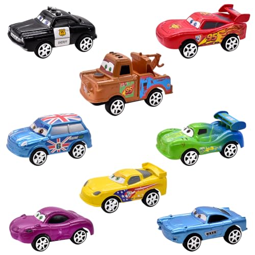 FCXVXCL Spielzeugauto Set, Kinder Mini Rennauto Geschenk, Kinder Spielzeugautos, 8 Stück Spielzeugauto, Kinderspielzeug Fahrzeuge für 3-12 Jahre Jungen Mädchen Kinder von FCXVXCL