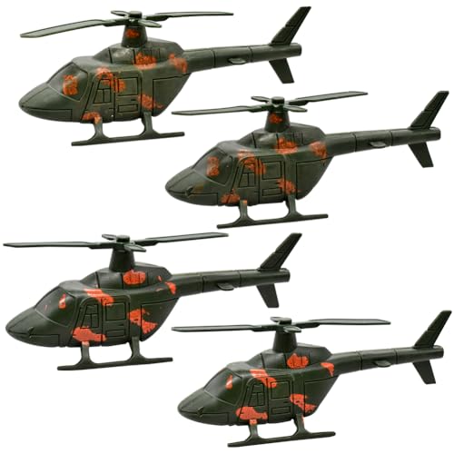 FCXVXCL 4 Stücke Spielzeug Hubschrauber, Mini Flugzeug Set Kinder, Flugzeug Spielzeug Flugzeug Spielset, 3-12 Jahre Jungen Mädchen Kinder von FCXVXCL