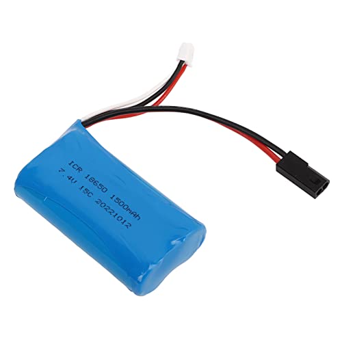 Ersatzakku, sicherer 7,4 V 1500 mAh Lithium-Akku, hohe Entladeleistung, maximale Energieumwandlung für RC-Car von FECAMOS