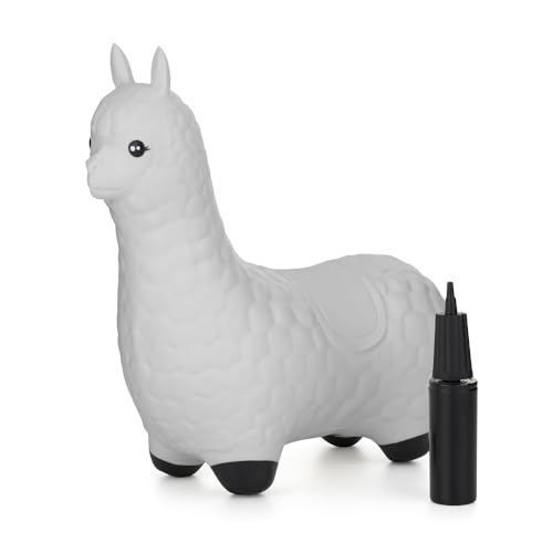 FEEDO Hüpfspielzeug Hüpf-Tier Springtier (Llama Grey) von FEEDO