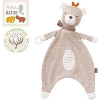 FEHN 052053 Schmusetuch Teddy fehnNATUR 34 cm von FEHN