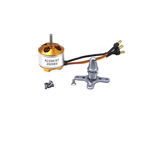 FEICHAO A2208 2208 Bürstenloser Motor 1100KV 1400KV 1800KV 2600KV Geschweißt für 2-3S RC Aircraft Multicopter Model Drone (2600KV) von FEICHAO