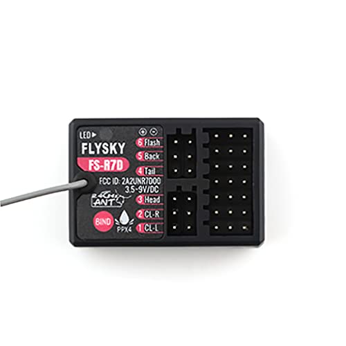 FEICHAO Flysky FS-R7V FS-R7D 7CH/FS-R4P 4CH/FS-SR12 12CH Receiver mit ANT-Protokoll für RC-Auto-Fernbedienung (FS-R7D 7CH) von FEICHAO