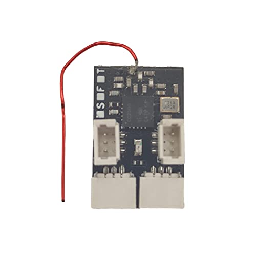 Ma-RX42-F2/F2+ Empfänger 5CH (kompatibel mit FRSKY-D16) Eingebaute ESC-Upgrade-Version: TELEM-Funktion Echtzeitüberwachung Batteriespannungsempfänger Arbeitsspannung und Signalstärke (MicroRX) von FEICHAO