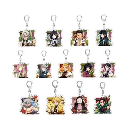 FEIDIAO Ghost Killing Schlüsselanhänger Kamado Tanjirou Acryl Schlüssel Anhänger Tokitou Muichirou Chibi Figur Schlüsselring Tasche Dekor Zubehör 13pcs FEIDIAO Ghost Killing Schlüsselanhänger Kamado Tanjirou Acryl Schlüssel Anhänger Tokitou Muichirou Chibi Figur Schlüsselring Tasche Dekor Zubehör 13pcs von FEIDIAO