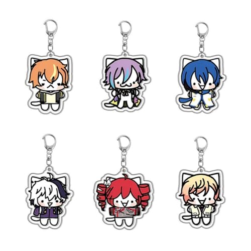 FEIDIAO Sekai Schlüsselanhänger Aoyagi Toya Acryl Schlüssel Anhänger Kamishiro Rui Chibi Figur Schlüsselring Tasche Dekor Zubehör 6pcs FEIDIAO Sekai Schlüsselanhänger Aoyagi Toya Acryl Schlüssel Anhänger Kamishiro Rui Chibi Figur Schlüsselring Tasche Dekor Zubehör 6pcs von FEIDIAO