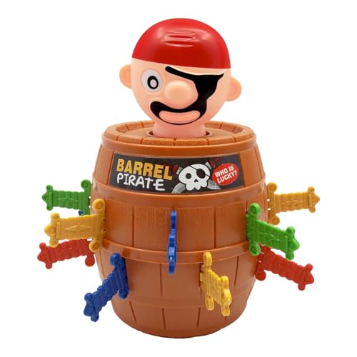 FEIEQILAI Pop Up Kinder Brettspiel Pop Up Pirate Brettspiele Piraten Eimer Spielzeug Piratenspiele für Kinder Kinder Aktionsspiel Brettspiel Kinder Brettspiel für Kinder Familien von FEIEQILAI