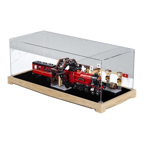 Acryl-Vitrine für Lego 75955 Züge Modell, transparente Box, Aufbewahrungsbox, Displaybox kompatibel mit 75955 Modell. (nur Displaybox) (Log-Farbe) von FEIFANBOYANG