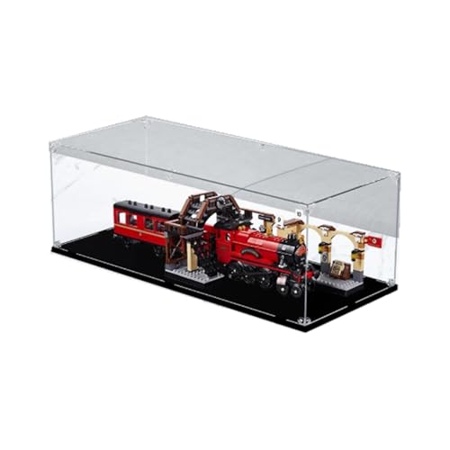 Acryl-Vitrine für Lego 75955 Züge Modell, transparente Box, Aufbewahrungsbox, Displaybox kompatibel mit 75955 Modell. (nur Displaybox) (schwarzer Sockel) von FEIFANBOYANG