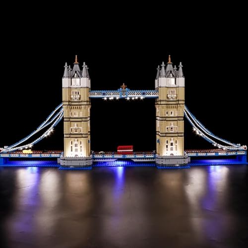 LED Lichtset für Lego 10214 Tower Bridge Modell, kompatibel mit dem Modell Lego 10214 (nur Leuchte, Modell nicht enthalten) von FEIFANBOYANG