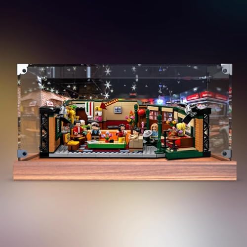 Transparente Acryl-Vitrine, für Lego 21319 Café-Modell, transparente Box, Aufbewahrungsbox, Displaybox, kompatibel mit Modell 21319. (nur Displaybox) (Rückenspray) von FEIFANBOYANG