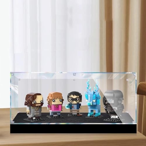 Transparente Acryl-Vitrine, für Lego 40677 Gefangenenfiguren-Modell, transparente Box, Aufbewahrungsbox, Displaybox, kompatibel mit 40677 Modell. (nur Displaybox) (größere Basis) von FEIFANBOYANG