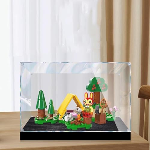 Transparente Acryl-Vitrine, für Lego 77047 Animal Seniors Club Modell, transparente Box, Aufbewahrungsbox, Displaybox, kompatibel mit 77047 Modell. (nur Displaybox) (größerer Boden) von FEIFANBOYANG