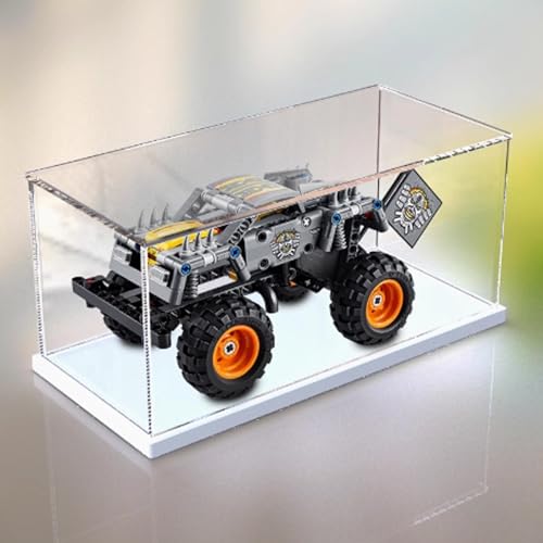 Transparente Acrylvitrine für Lego 42119 - Offroad-Fahrzeugmodell - Staubdicht - Nur Präsentationsbox - Weiße Basis von FEIFANBOYANG