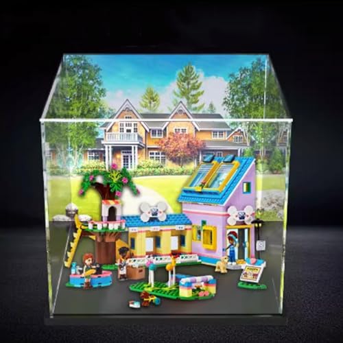 Transparente Acryl-Displaybox, für LEGO 41727 Rettungszentrum-Modell, staubdichte Aufbewahrungsbox (Modell nicht im Lieferumfang enthalten) (Backspray) von FEIFANYIFEI