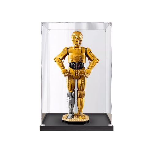 Transparente Acryl-Displaybox, für LEGO 75398 Robotik-Modell, staubdichte Aufbewahrungsbox (Modell nicht im Lieferumfang enthalten) (2 mm) von FEIFANYIFEI