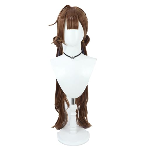 Anime Cosplay Wig for Li Sushang Honkai Impact 3 100cm Double Ponytail Long Hair Halloween Party Role Play Prop Costume Accessory Unisex von FEITIME