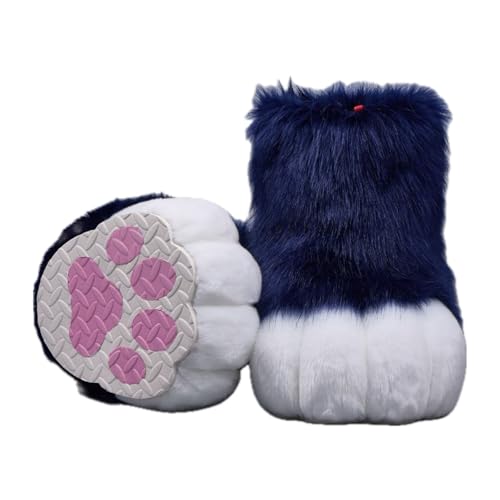 Cosplay Fursuit Kig Cat Paws Shoes Furry Cute Furries Rubbit Cat Feet Nail Tiger Claws Anime Halloween Costumes Unisex von FEITIME