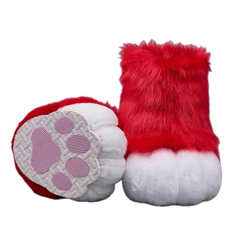 Cosplay Fursuit Kig Cat Paws Shoes Furry Cute Furries Rubbit Cat Feet Nail Tiger Claws Anime Halloween Costumes Unisex von FEITIME