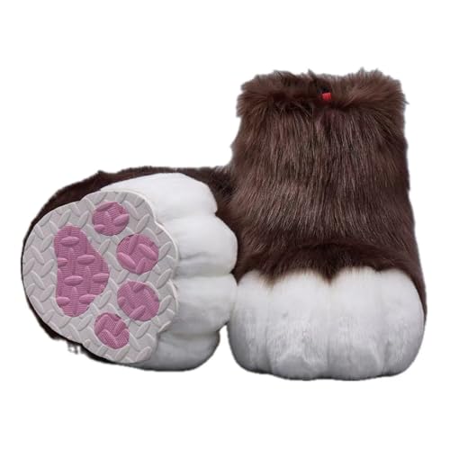 Cosplay Fursuit Kig Cat Paws Shoes Furry Cute Furries Rubbit Cat Feet Nail Tiger Claws Anime Halloween Costumes Unisex von FEITIME