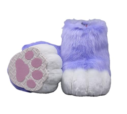 Cosplay Fursuit Kig Cat Paws Shoes Furry Cute Furries Rubbit Cat Feet Nail Tiger Claws Anime Halloween Costumes Unisex von FEITIME